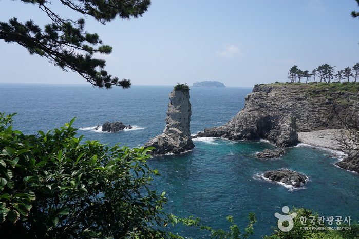 Rocher Oedolgae à Jeju (외돌개(제주))